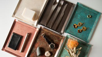 Copperware items for modern interior design