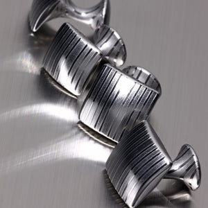 Suwada Damascus steel cufflinks - square version