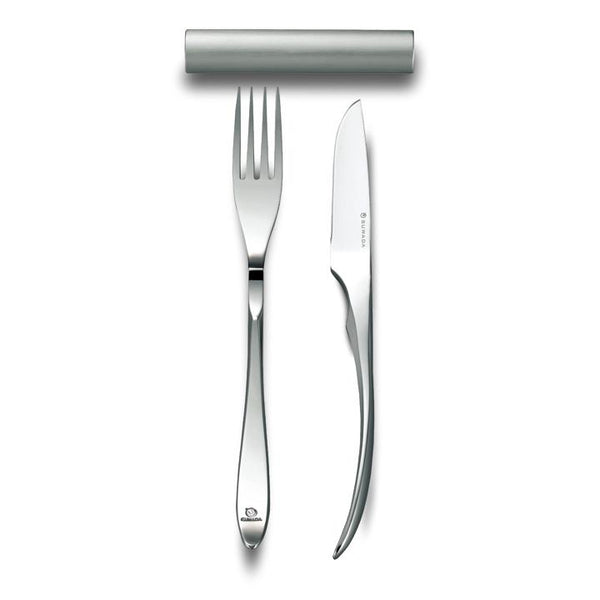 Steak Fork & Knife - Mirror Polished Suwada London